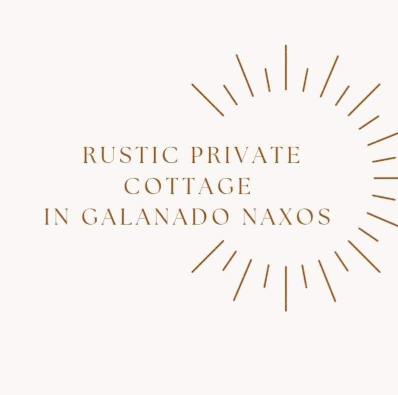 Rustic Private Cottage W/ King Bed In Galanado Naxos Eksteriør bilde